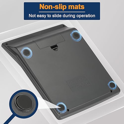 Miniatura 5 de Calculadora de escritorio de 12 dígitos con pantalla LCD grande, botones grandes, calculadora básica, función estándar, calculadora solar con