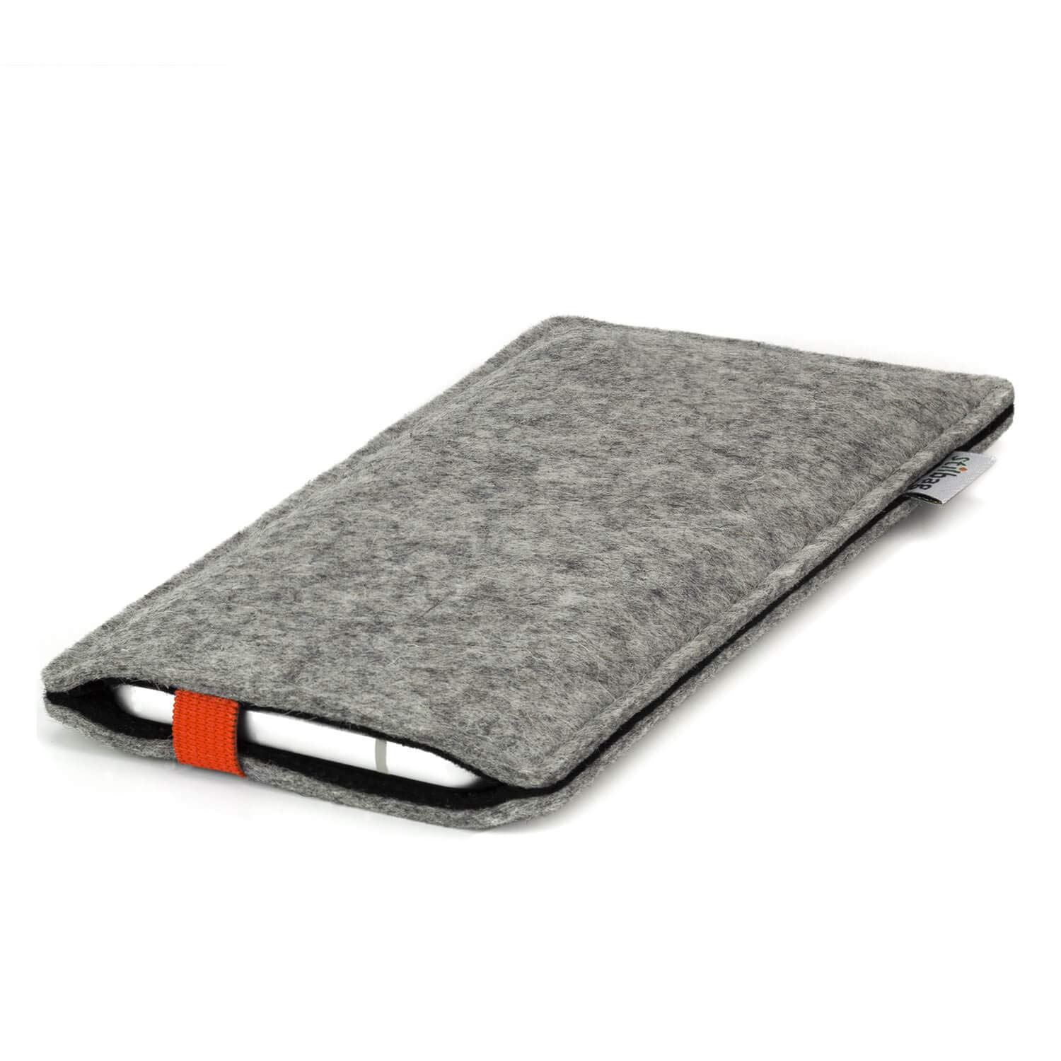 fitBAG Beat Schwarz Handytasche für Volla Phone Quintus Tasche aus Echtleder Nappa mit Microfaserinnenfutter | Hülle mit Reinigungsfunktion | Made in Germany