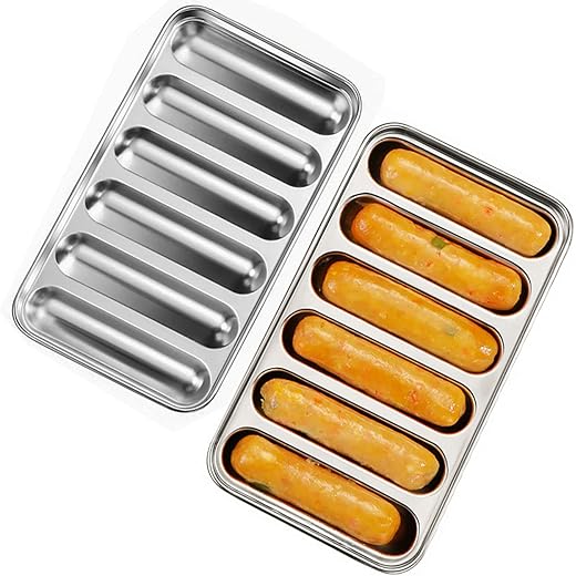 Stainless Steel Sausage Mold 6 Cavity