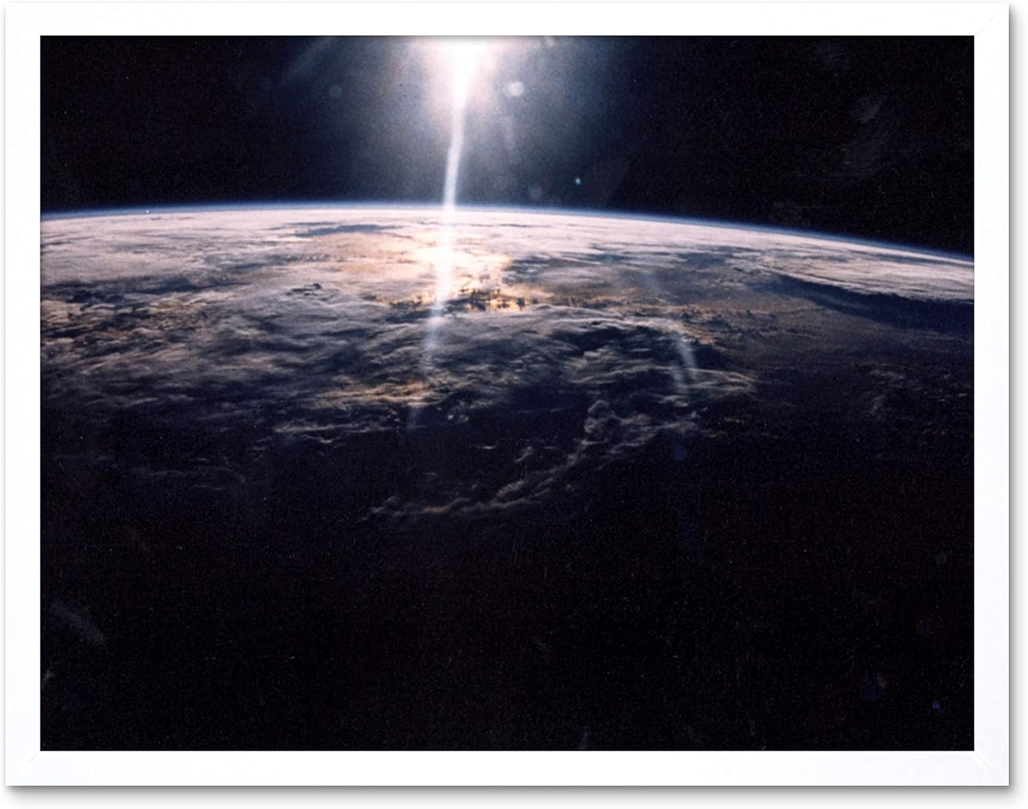 NASA Sunlight Over Earth Discovery Orbiter Unframed Wall Art Print Poster Home Decor Premium