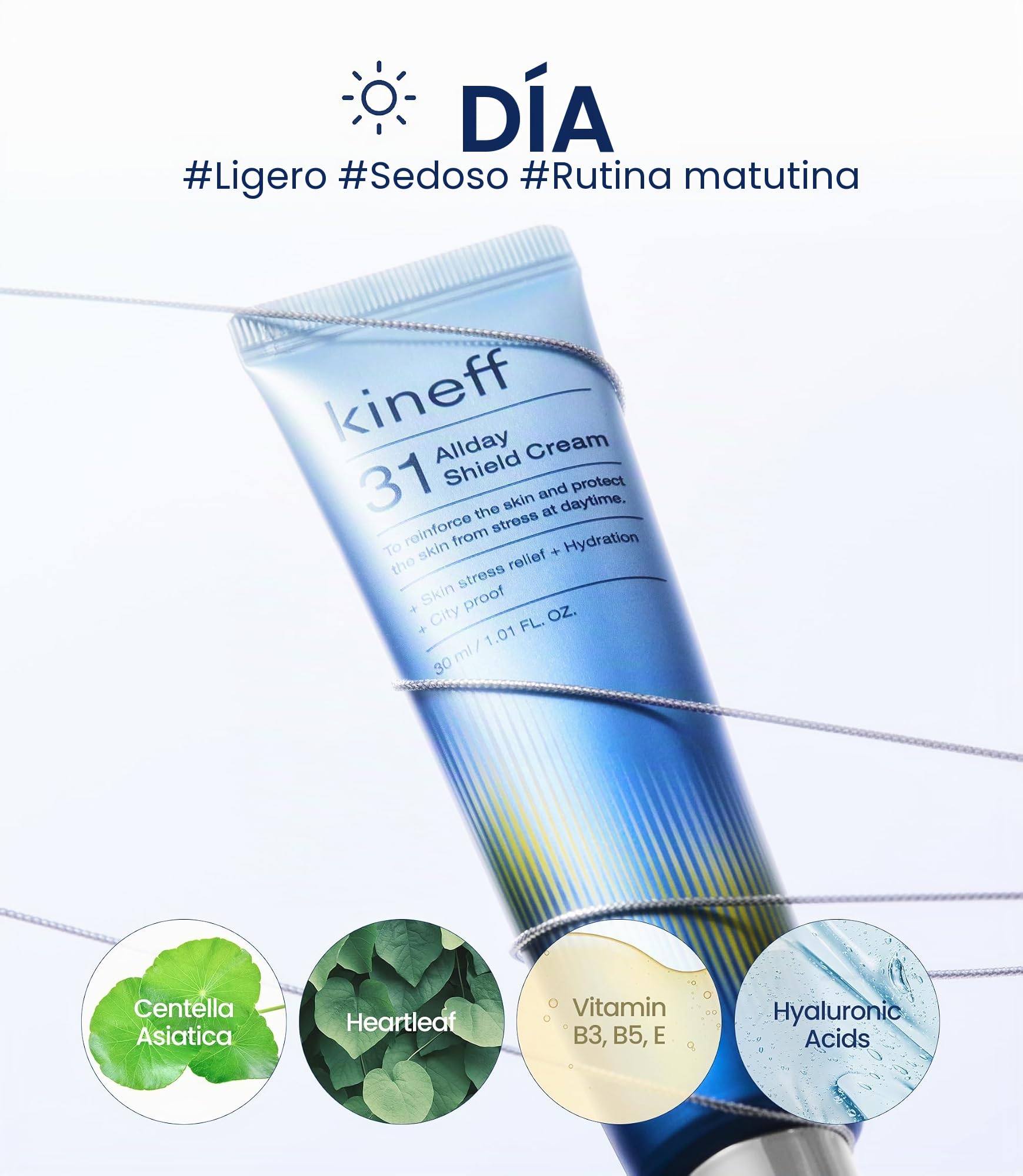 Crema Dermacycle para todo el día y la noche para el rostro, 31 Crema de Escudo Todo el Día y 102 Crema de Renovación Nocturna, Centella Asiática y Niacinamida, Cuidado de la piel coreana (Nuevo
