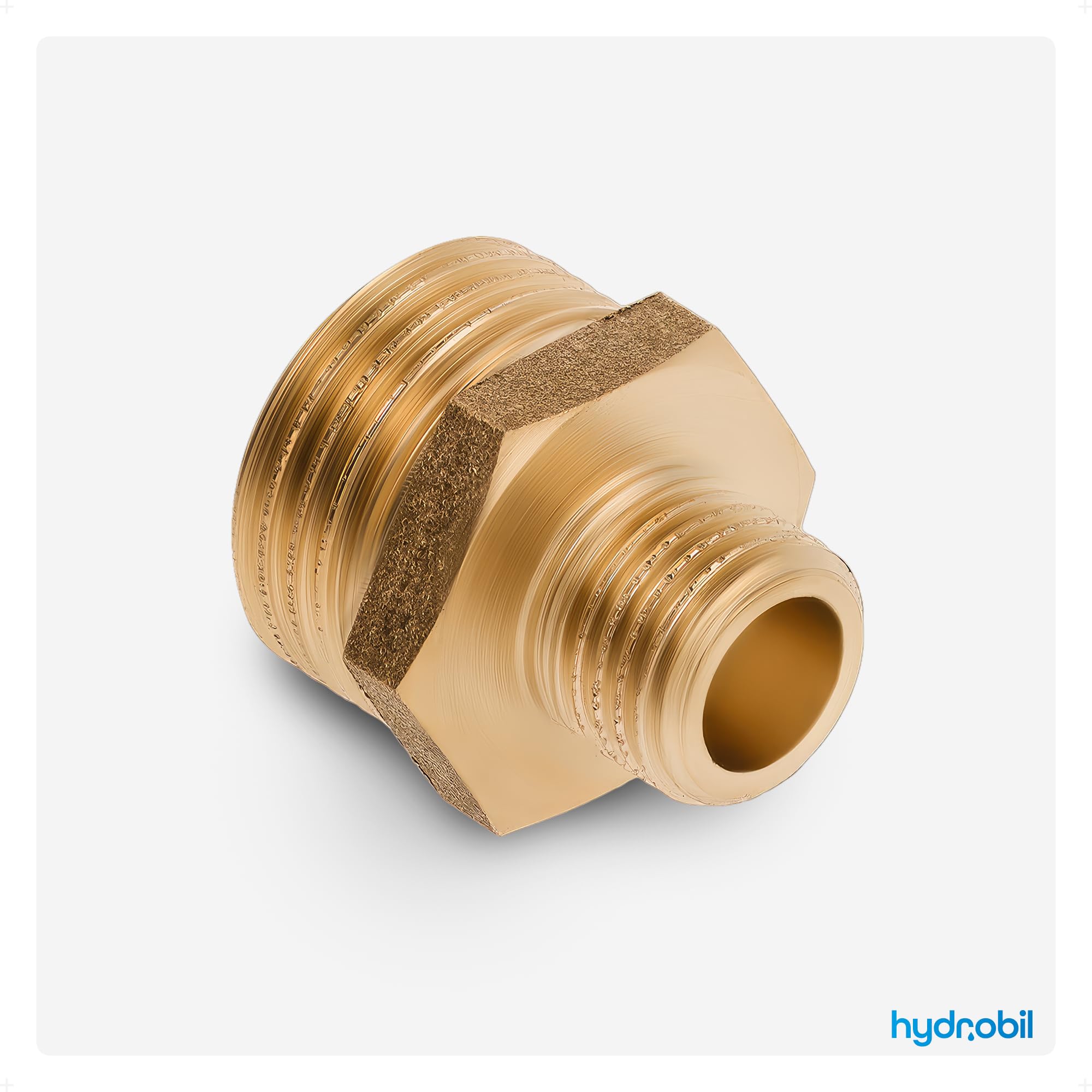 Nipplo Riduttore In Ottone 4 Pezzi Riduzione Da 3/4 A 1/2 Doppio