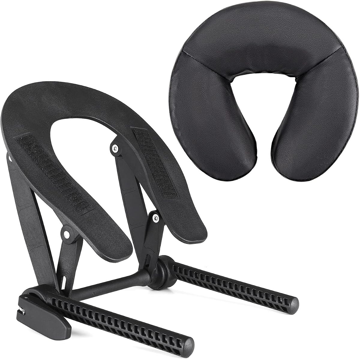 Noverlife Universal Massage Table Face Cradle & Cushion, Multi-Angle | Adjustable Spa Bed Headrest & Face Pillow Support for Salon Massage Bed & Home Mattress Top, Therapists, Eye Surgery Recovery