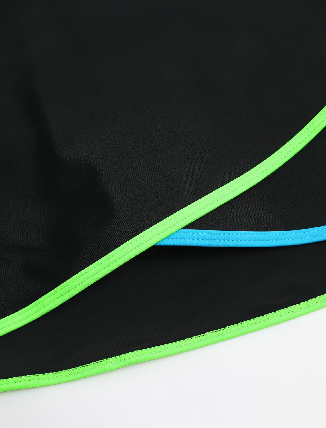 ZAFUL Women's High Waisted Bikini with Skirt Whip Stitch 2 Piece Swimsuits Tummy Control Bathing Suit - Image 6