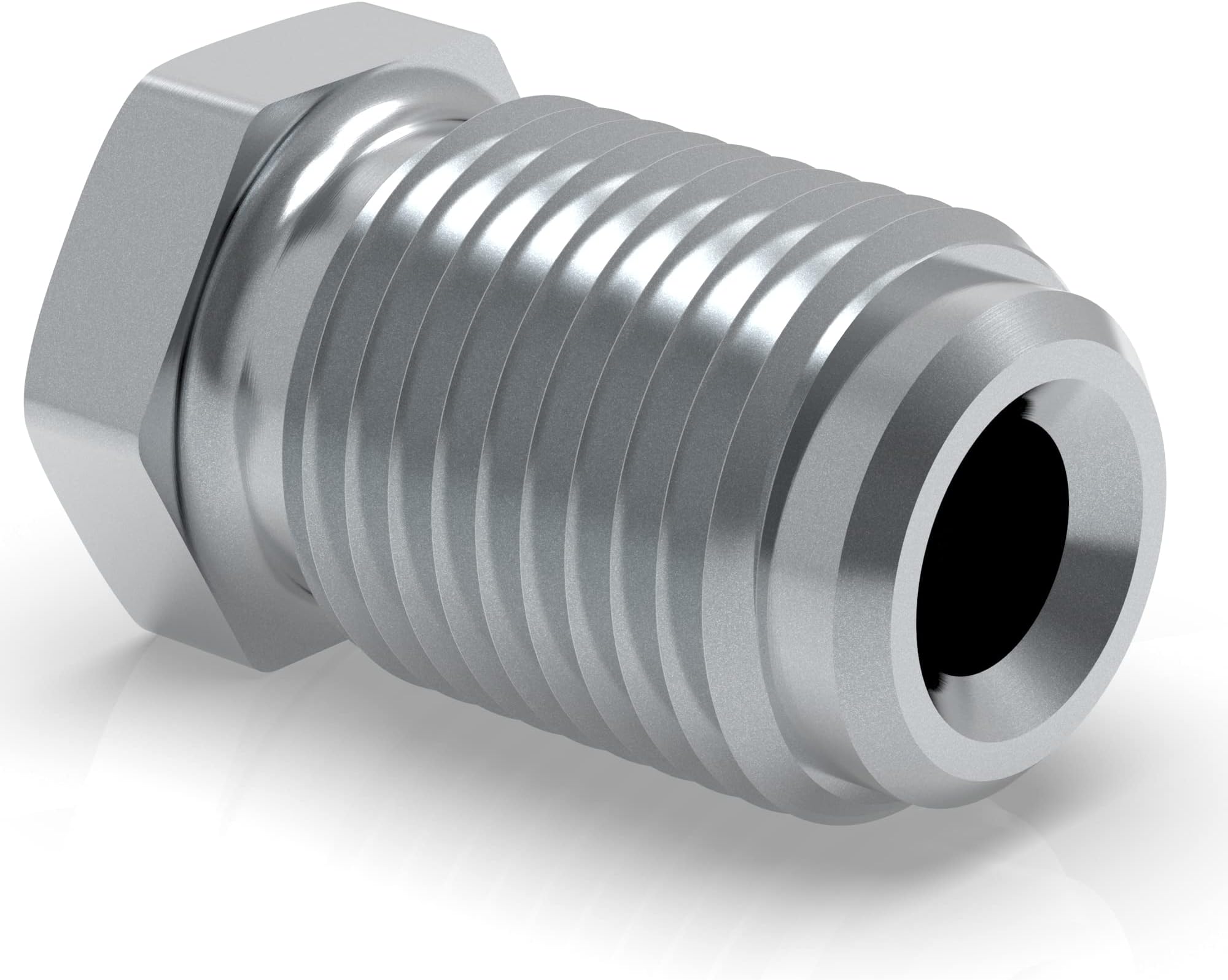 10 Stück Bremsleitungsverbinder 4,75mm - Verchromte Kupfer Verbinder Für Auto