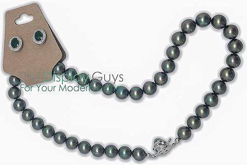 Vista 29 de The Display Guys Pack of 100 pcs 2x2 inch (5x5 cm) White Paper Necklace Earrings Display Hanging Cards for Jewelry Accessory Display