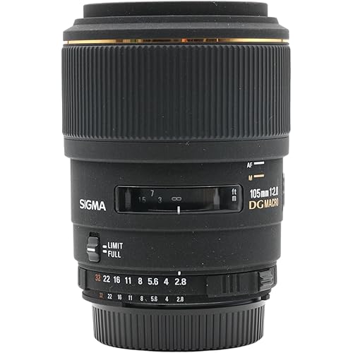 Sigma 105mm f/2.8 EX DG Medium Telephoto Macro Lens for Nikon SLR Cameras