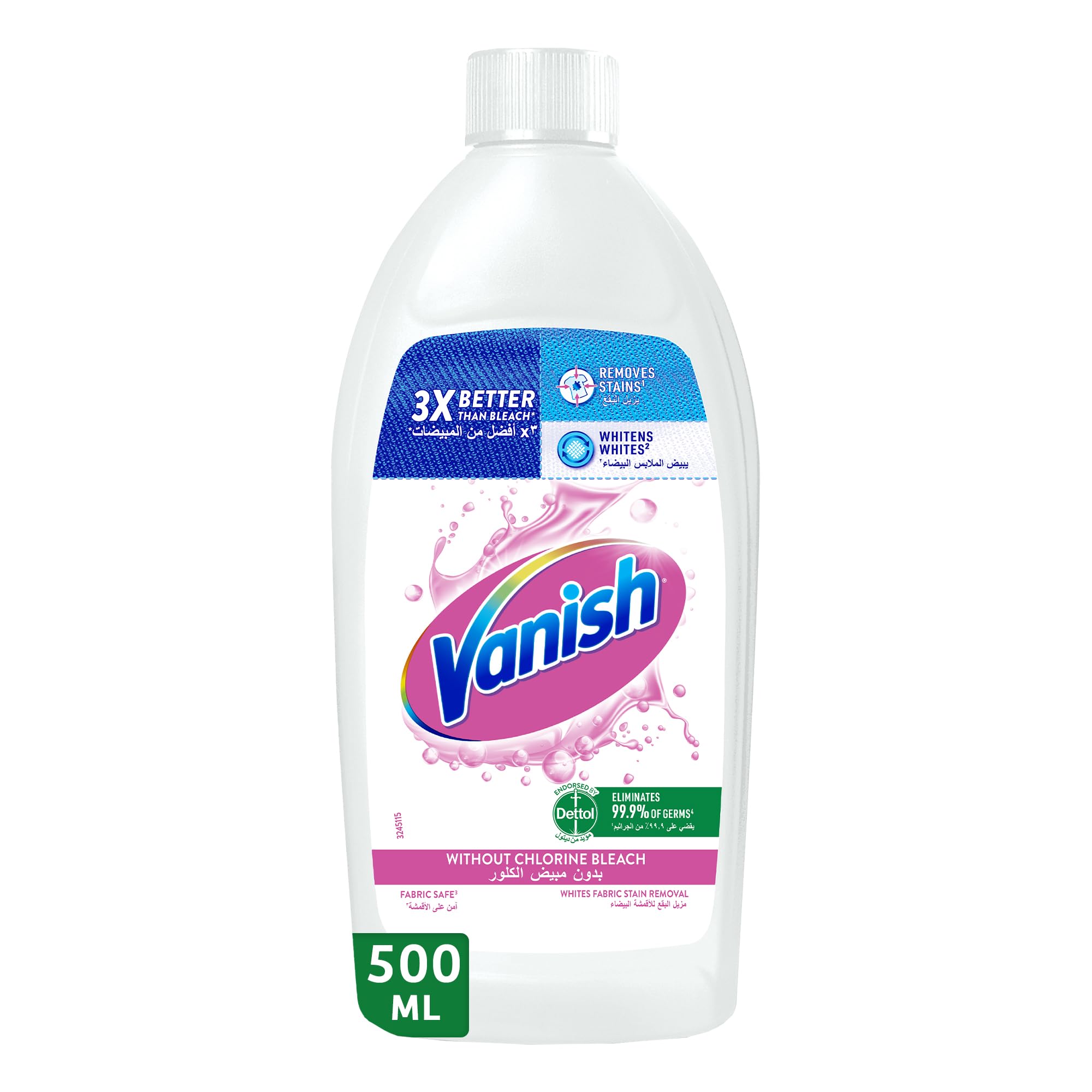 VanishLiquid Fabric Stain Remover 500ml for White clothes