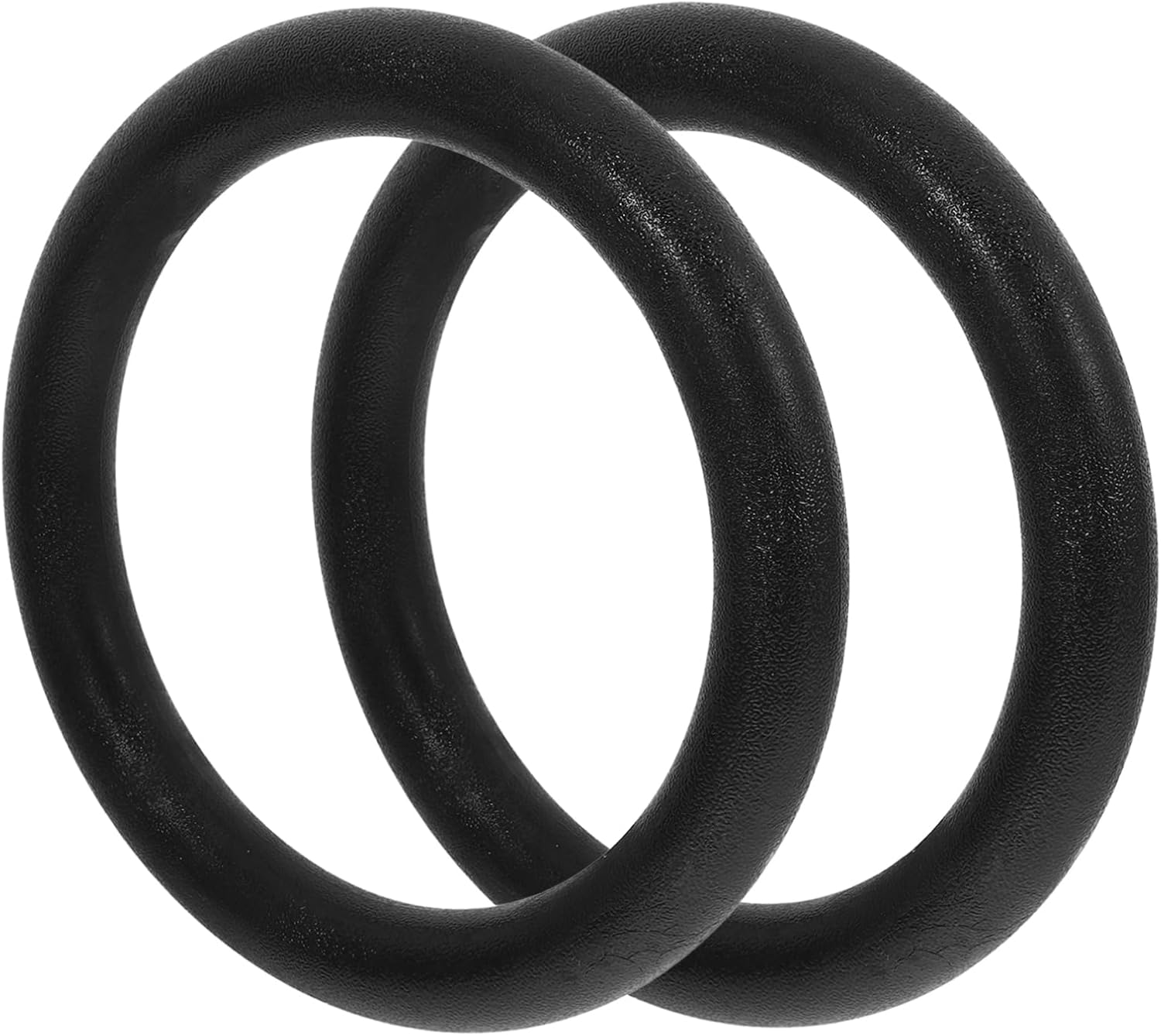 2PCS Gymnastic Rings ABS Workout Rings for Bodyweight Training Strength Exercises and Cross-Training Adjustable Straps Included for Home Fitness