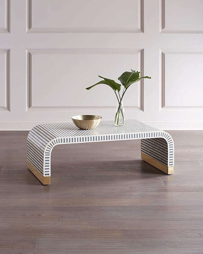 Coffee Table Bone Inlay Handcrafted by ZAAMS Amazon.in Home & Kitchen