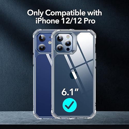 Miniatura 2 de ESR - Funda para iPhone 12iPhone 12 Pro, protección de grado militar, esquinas a prueba de golpes, parte trasera de acrílico resistente al