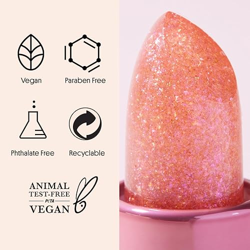 Miniatura 6 de Winky Lux Bálsamo Glimmer, lápiz labial que cambia de color con pH y bálsamo labial tintado, bálsamo labial hidratante vegano, arcoíris