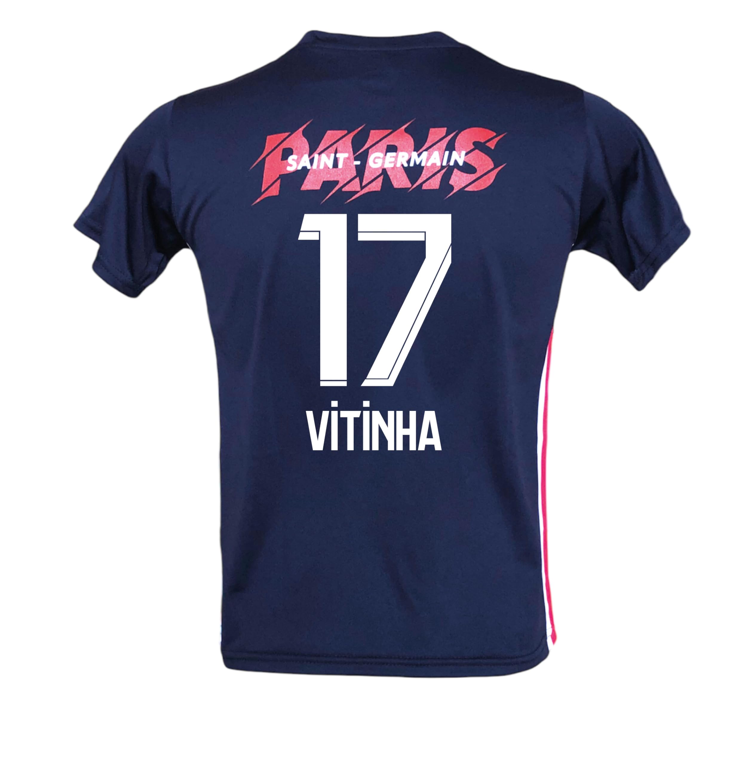 Generico Maglia da Calcio Vitinha 17 Ufficiale, Home, Blu Navy, Taglie da Adulto Ragazzo Bambino