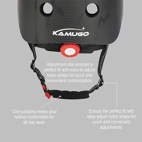 Miniatura 21 de KAMUGO Juego de casco de bicicleta para niños, casco para niños de 2 a 8 años con equipo de protección deportiva, rodilleras, coderas, muñequeras