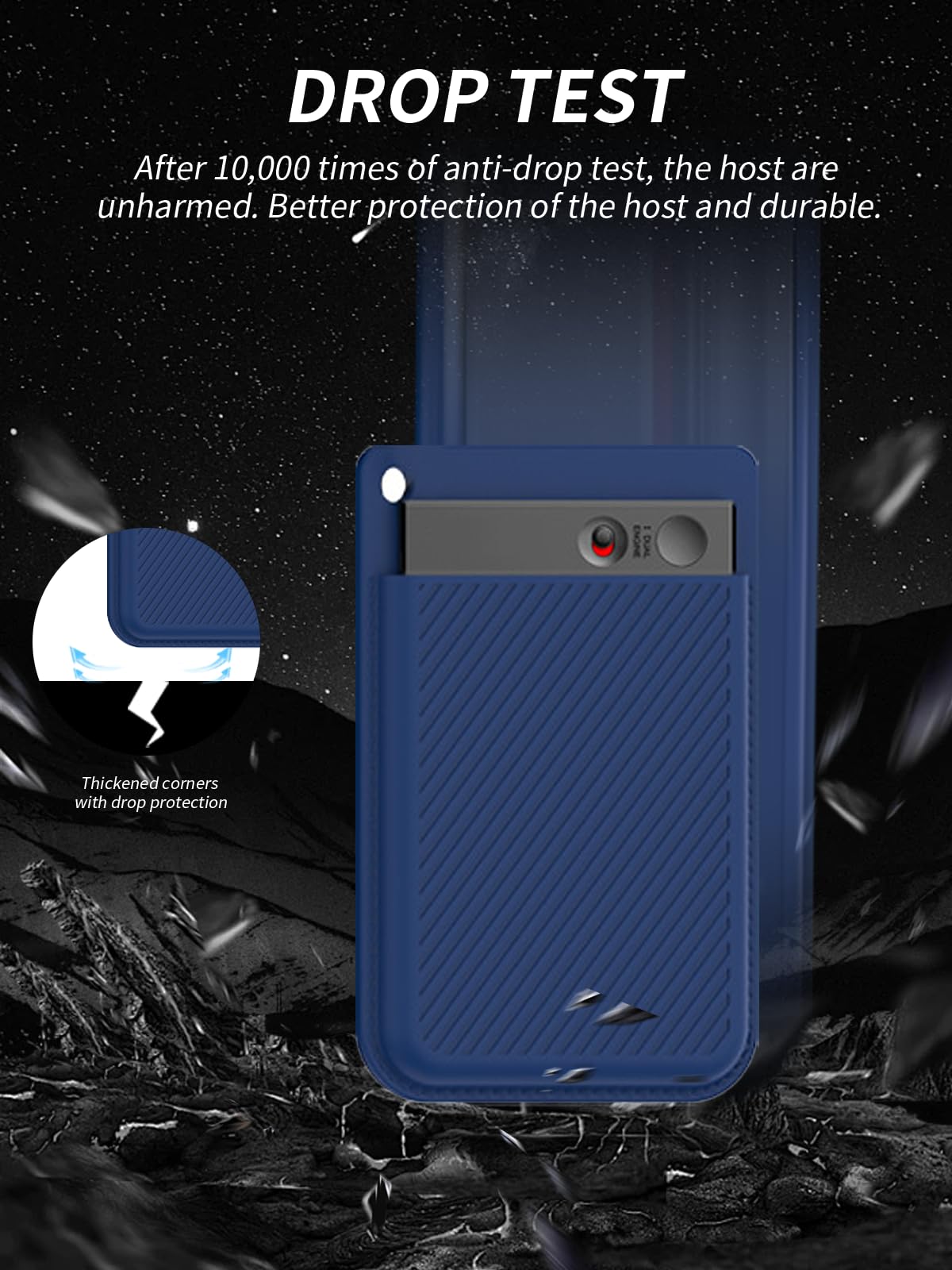 Étui pour enregistreur vocal PLAUD Note AI, lavable, protection antichute, bleu
