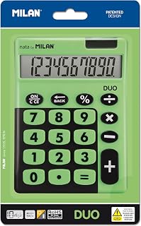 Milan 150610TDGRBL - Calculadora, 10 dígitos, Color Verde