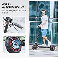 Vista 5 de Patinete eléctrico para adultos y niños grandes, alcance de 23/21 millas, velocidad máxima de 22/18 MPH, potente motor de 650/500/350 W, neumáticos