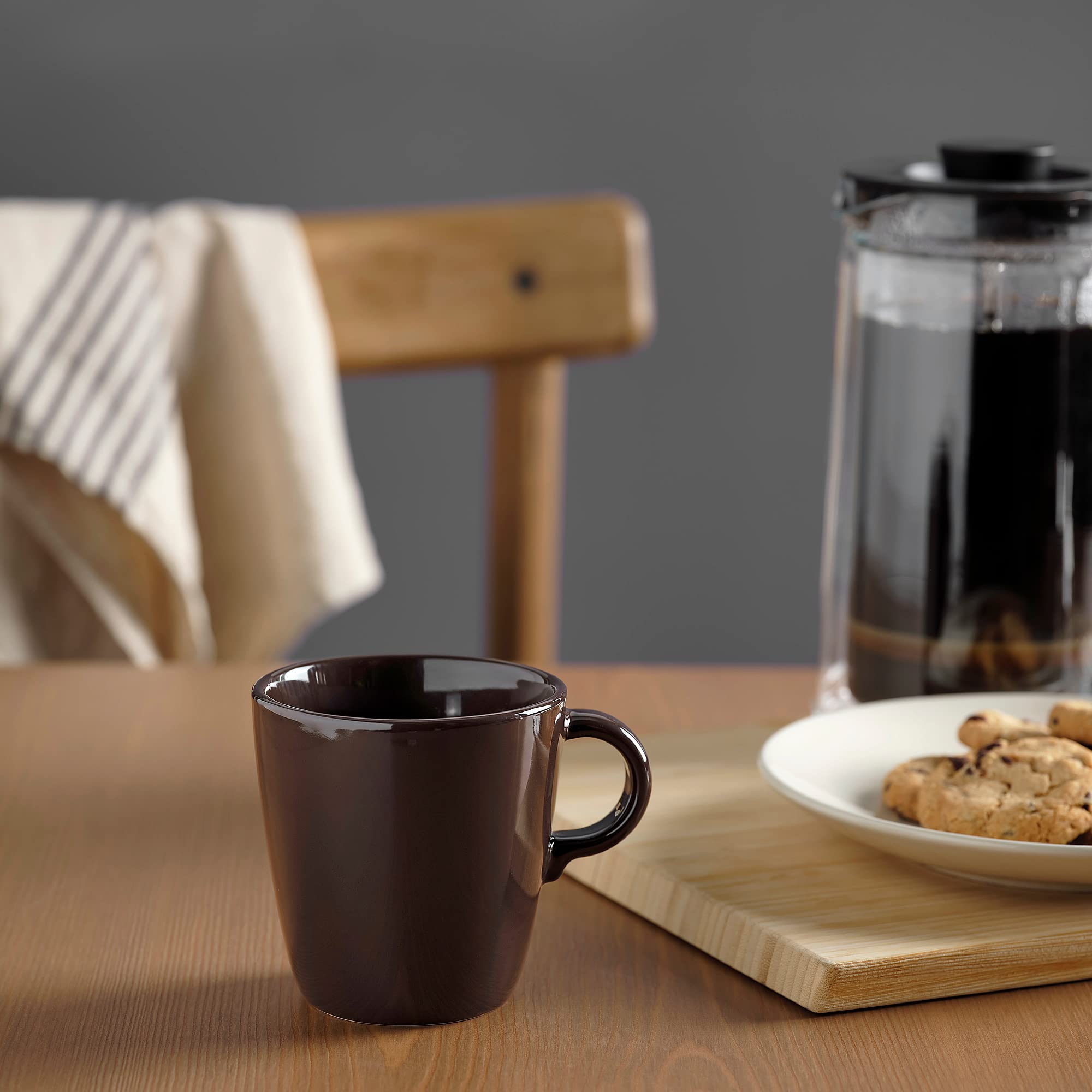 IKEA FÄRGKLAR Tasse, 37 cl, glänzend braun Küche, Haushalt & Wohnen