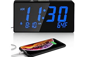 Digital Alarm Clock with USB Port