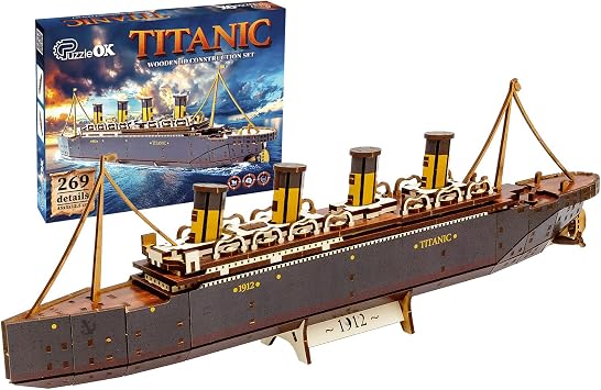 3D Wooden Puzzles Ship Model Building Kits Adult - Adult DIY Building Sets 3D Wooden Puzzles for Adults 15+ Years Wood Building Kits - Creative Assembly for Adults