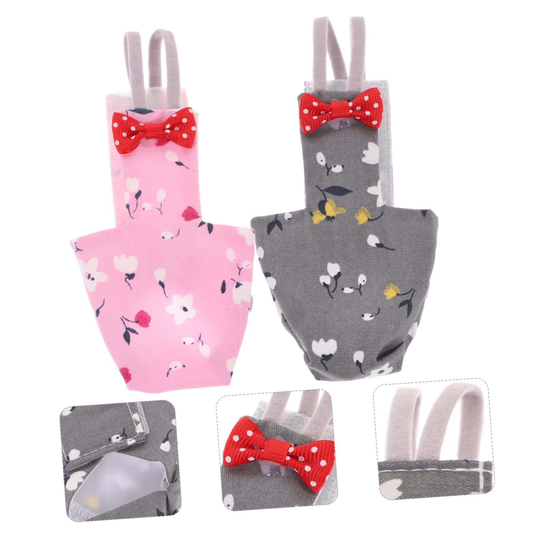VANZACK 10pezzi Costume Per Uccelli Leggero Pannolini Lavabili Per Parrocchetti e Calopsitte Design Elegante e Comodo Abbigliamento Per Animali Domestici