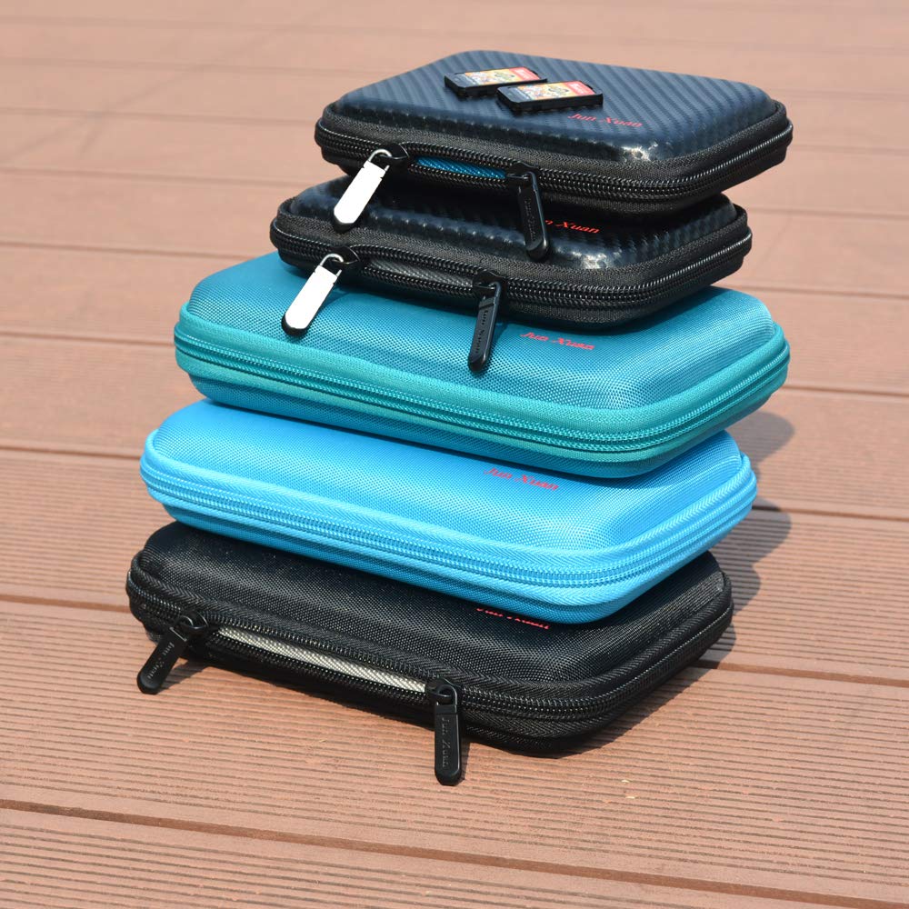 Hard Game Card Storage Holder Case for Nintendo Switch or PS Vita or SD Memory Cards - Black/Light Blue : Video Games