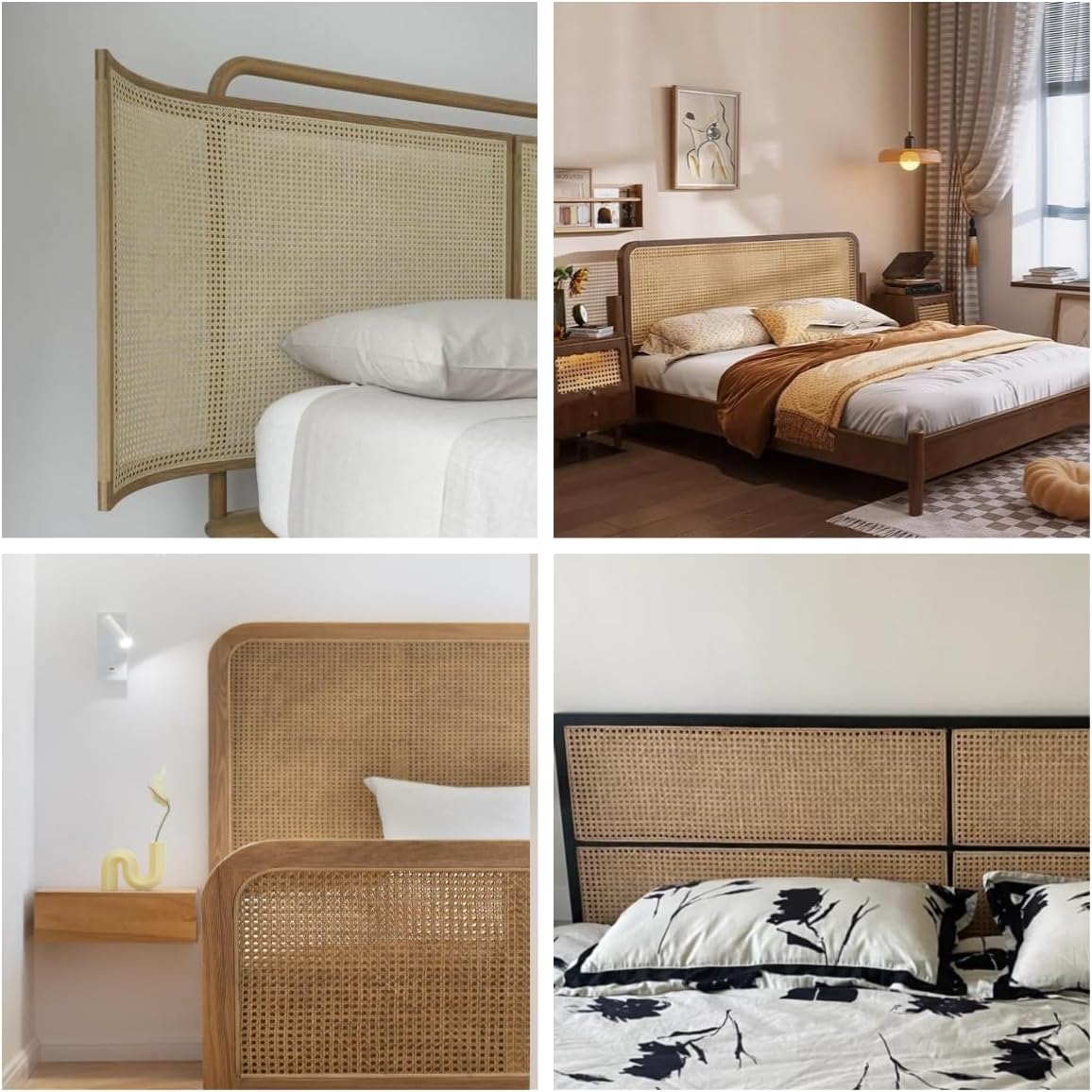 20"(1.7Feet) Width x 8.3 Feet Length Natural Rattan, Cane Webbing, Rattan roll, Large Size Cane Webbing roll Caning Material Fabric Sheet Origin Asia for Furniture Dresser Cabinet Chandelier Chair