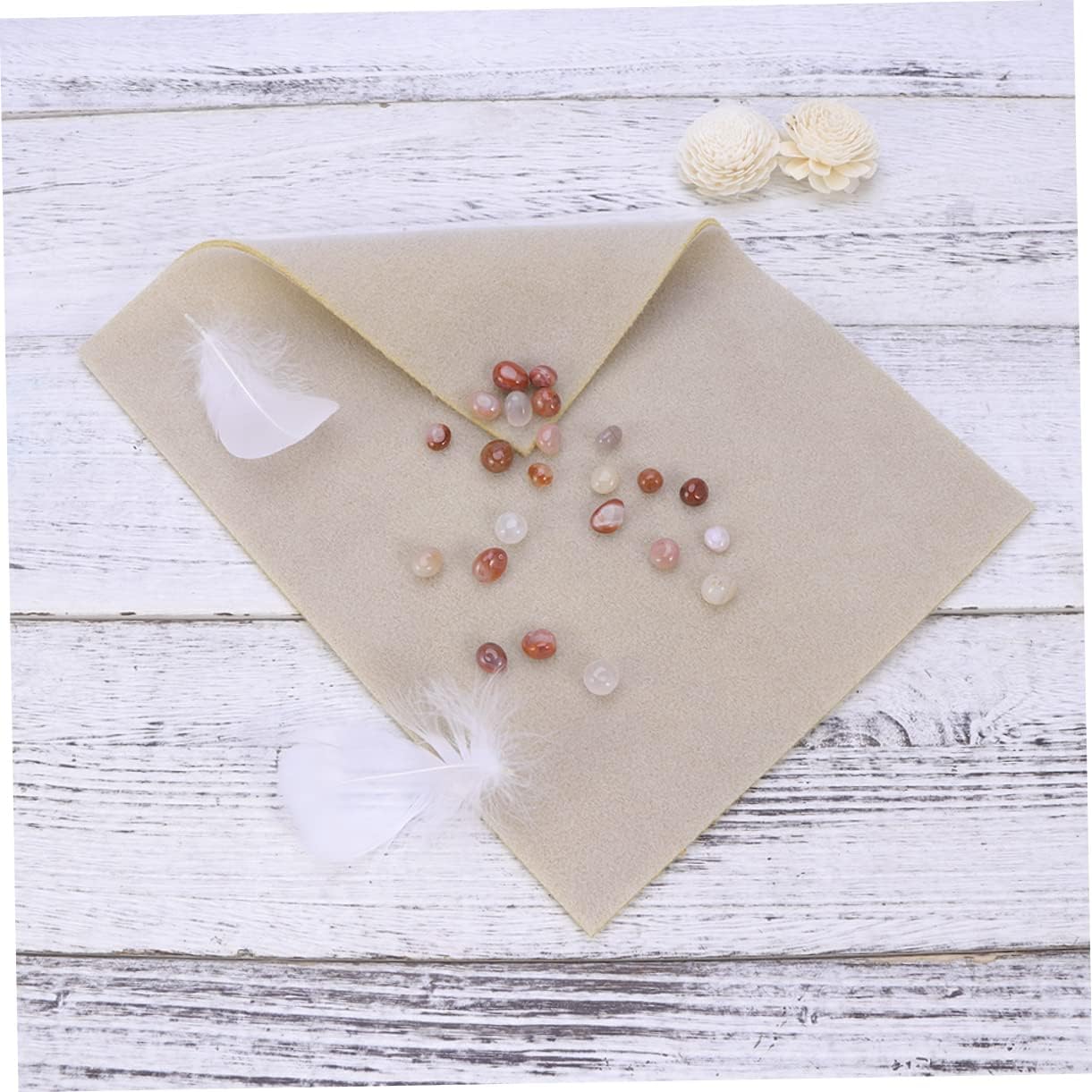 GLSTOY 4pcs Non-Slip Bead Mats for Jewelry Beading Random Essential DIY Accessories for Crafting and Stringing Beads Keeps Parts Secure and Cushioned