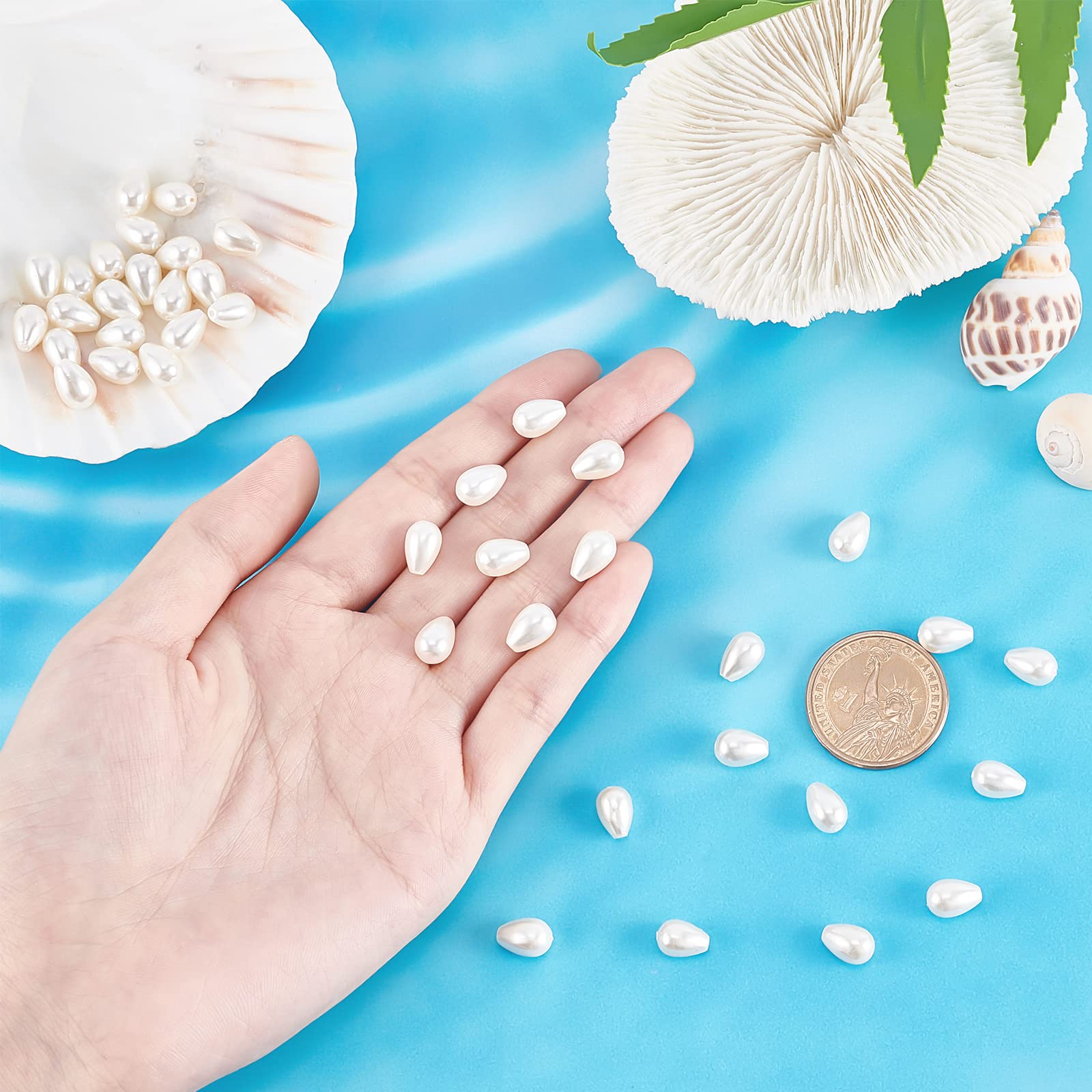 Nbeads 1 filo di perle di perle d'acqua dolce coltivate naturali all