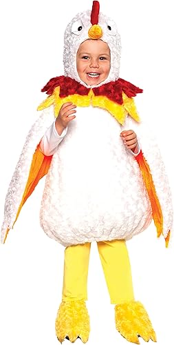 UNDERWRAPS Disfraz de bebé de gallo Toodler - Disfraz de Halloween para bebé de vientre de gallo