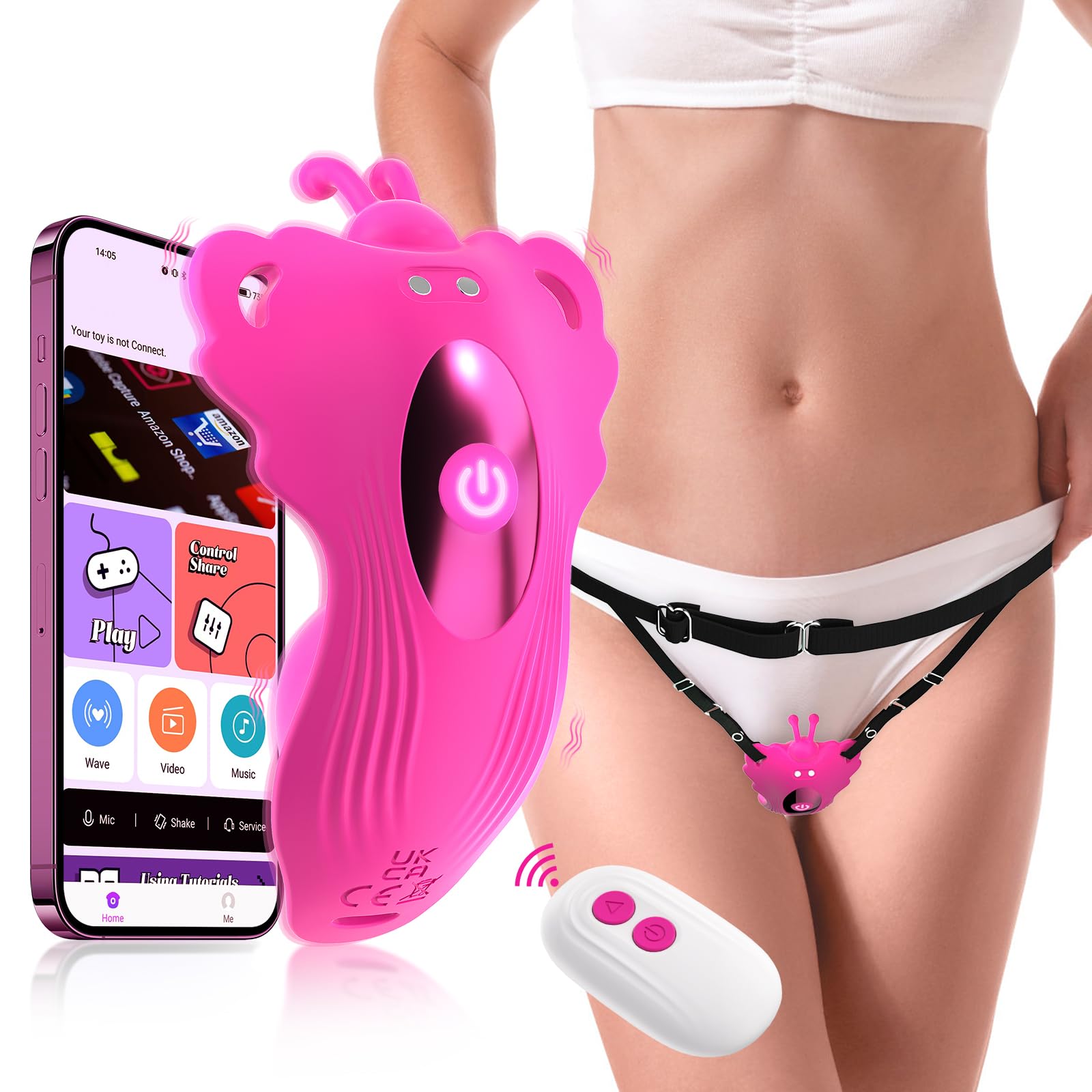 Vibratoreper Donna Professionale Sexytoysys Donna - Sex Toys Sessuali Vibratore Ovetto con Telecomando a Distanza, Vibrante Wireless Stimolatore Clitoride Femminile Vagina Vibratori Piccolo Sexy Toy