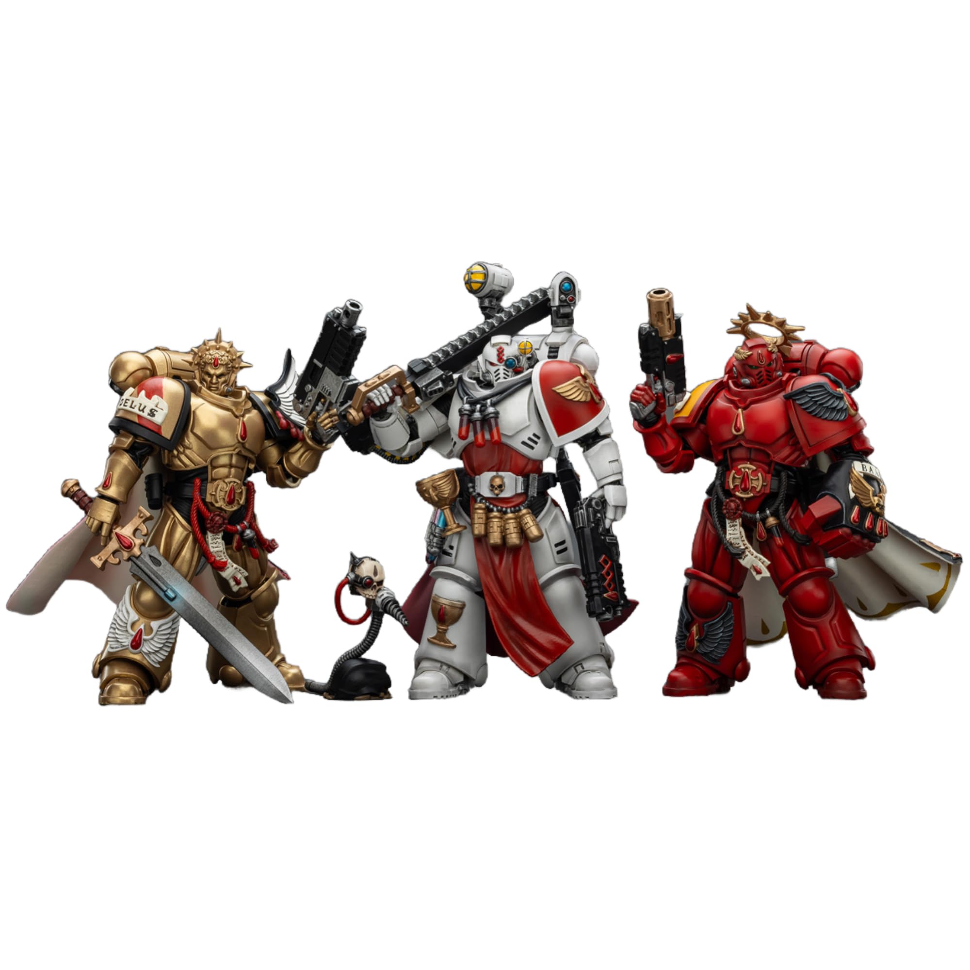 JOYTOY Warhammer 40 k figurka 1/18, krwawe anioły, zestaw 3 figurek, prezenty kolekcjonerskie, zabawki dla dzieci w wieku 15+ i dorosłych, przedsprzedaż