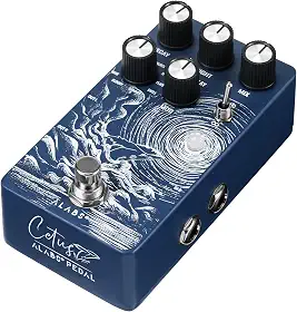ALABS Pedais de reverberação CETUS para guitarra elétrica, pedal de reverberação com 9 efeitos de reverberação, secagem analógica, função de congelamento, modulação ajustável, controle de
