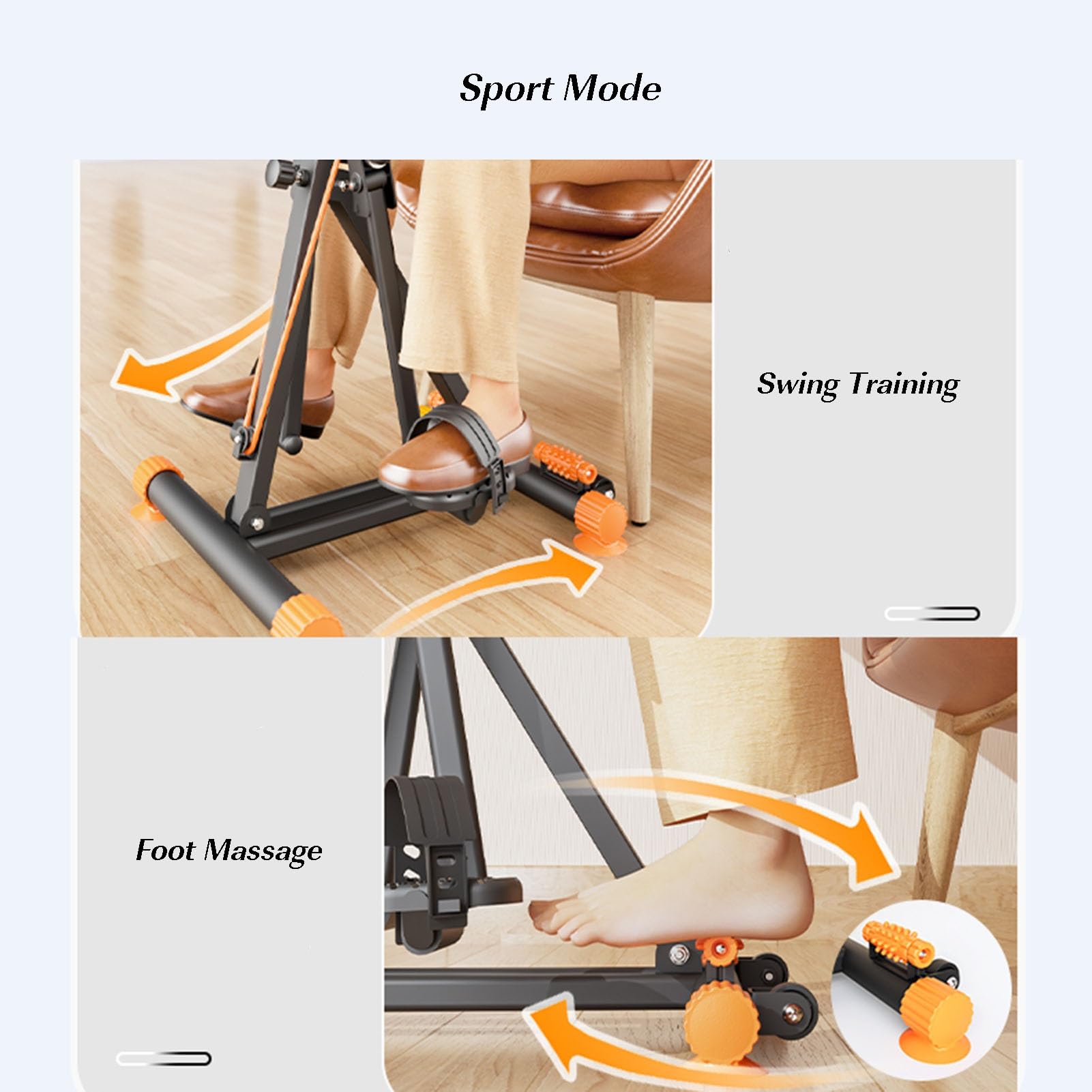 Pedaliera, Mini Cyclette, Pedaliera for Bici, con Maniglia Attrezzatura Fitness Regolabile for Anziani for Fitness Braccia O Gambe E Allenamento Riabilitativo (Color : Style 1)