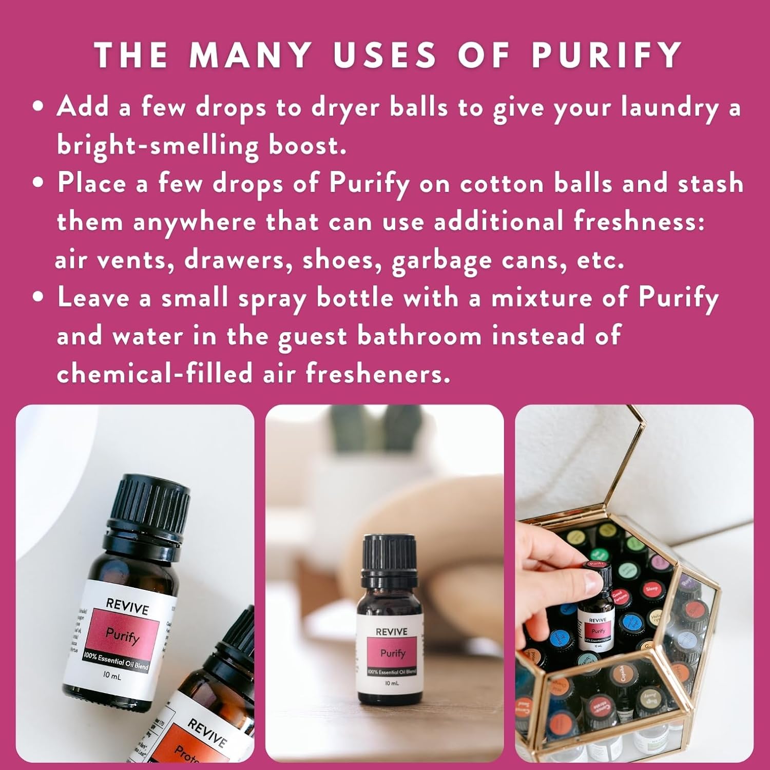 Purify Essential Oil Blend by Revive Essential Oils - REVIVEEO - 100% Pure Therapeutic Grade, for Diffuser, Humidifier, Massage, Aromatherapy, Skin & Hair Care - Image 5