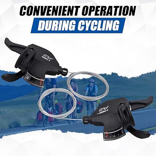 Miniatura 28 de WEEROCK Palanca de cambio de bicicleta 18 velocidades 3X6 palanca de cambios de pulgar para bicicleta de montaña Velocidad 3X6