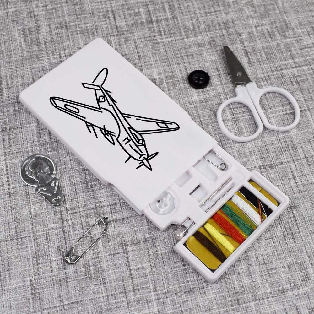 'Vintage Military Aircraft' Mini Travel Sewing Kit (SE00029689)