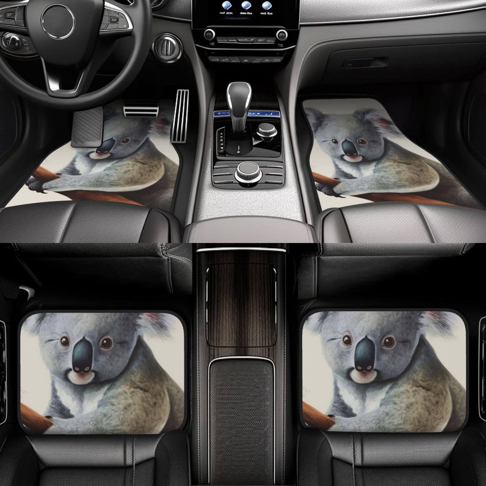 Alfombrillas para coche universales de 4 piezas para SUV y camionetas familiares 7