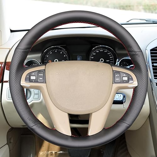 Miniatura 2 de Funda de cuero negro para volante de automóvil Holden Commodore Calais Statesman Ute Berlina Caprice 2006-2013