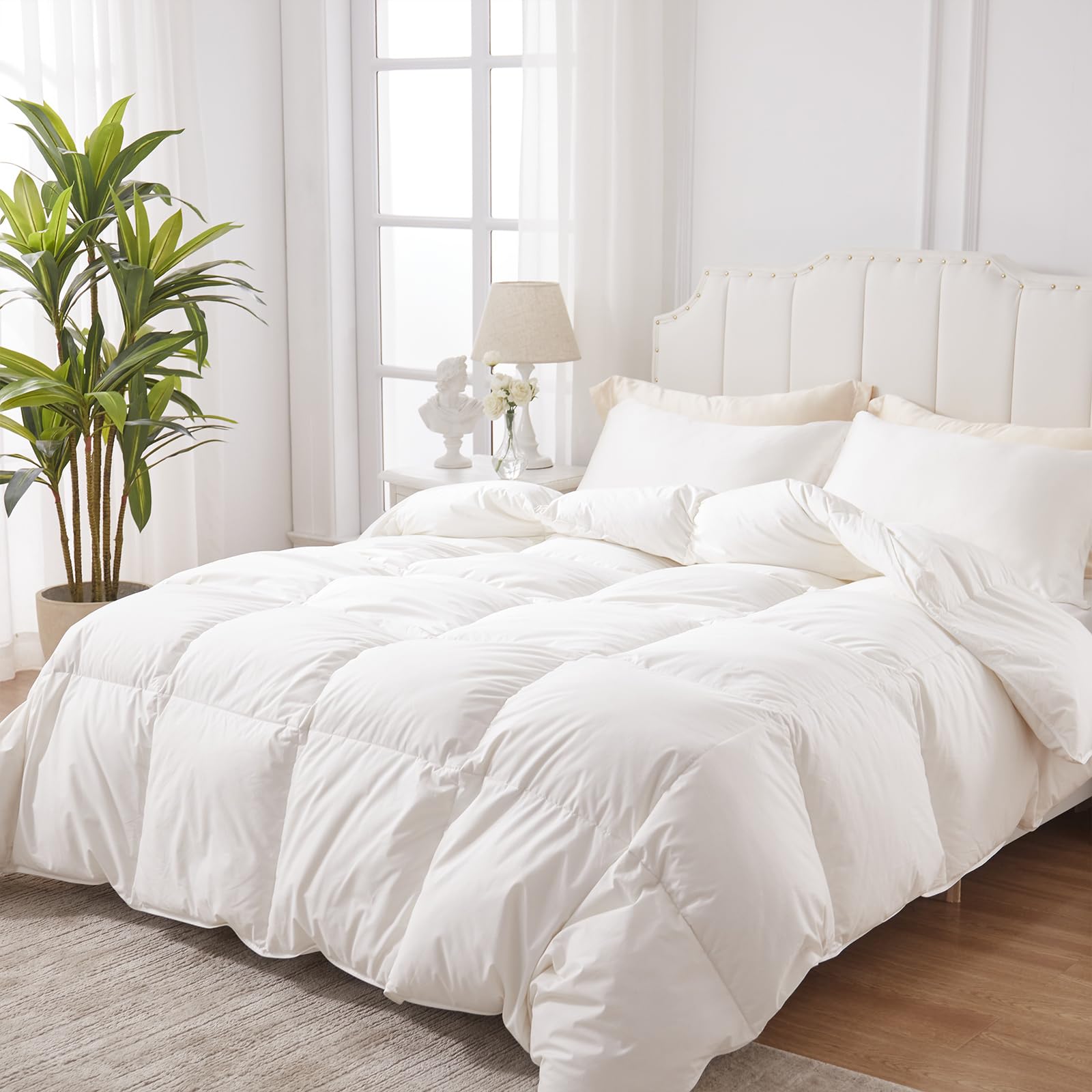 S&Dshopline® Donzen dekbed 240 x 260 cm, medium dekbed voor het hele jaar, 100