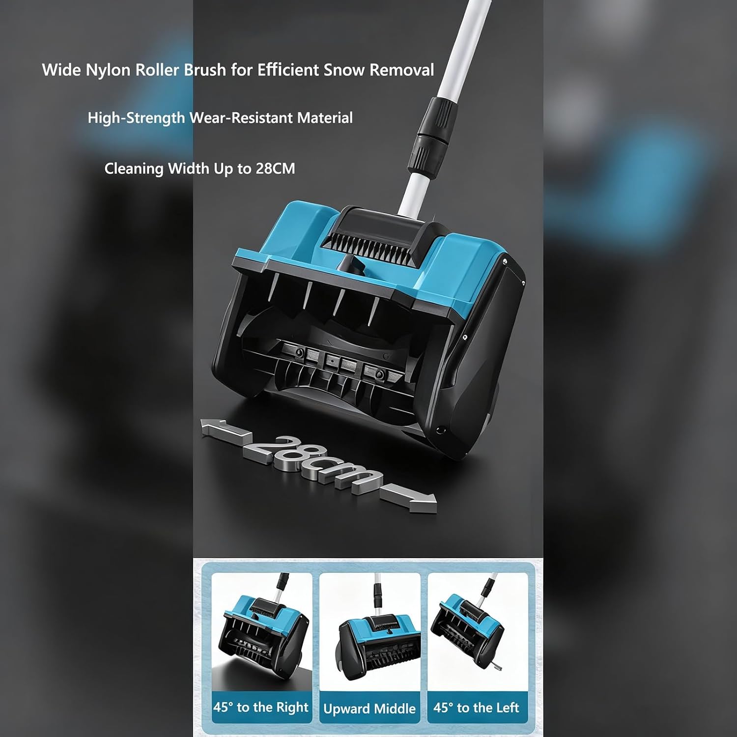 Cordless Snow Blower,Snow Shovel with Foldable Design,Electric Snow Thrower,12-Inch Sweeping Width,Efficient for Winter Snow Clearing,Quick Snow Removal(1x20V)