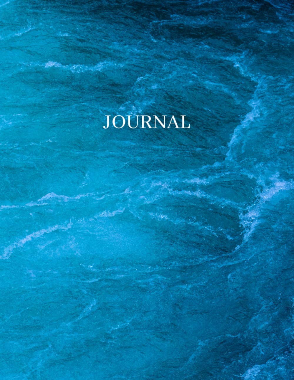 Journal: 8.5" X 11" Blue Ocean Journal/ Notebook/ Diary to Write In. 120 Lined Pages.