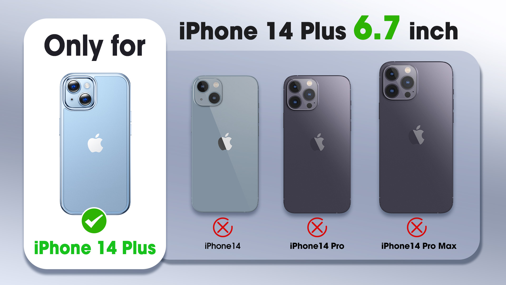 Amazon.com: CASEKOO for iPhone 15 Plus/ 14 Plus Case Crystal