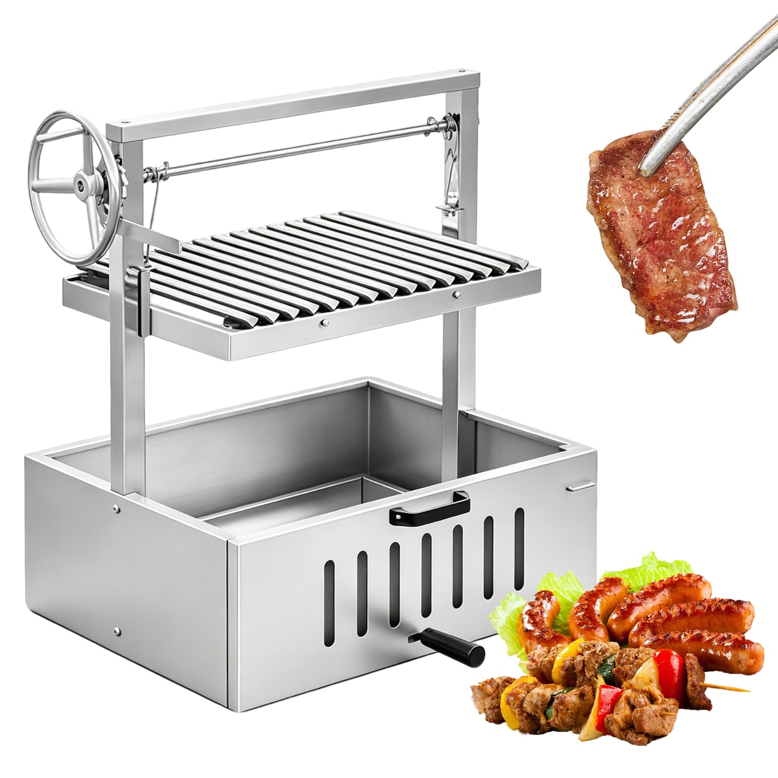 Parrilla integrada Estilo Santa María 304StainlessSteel