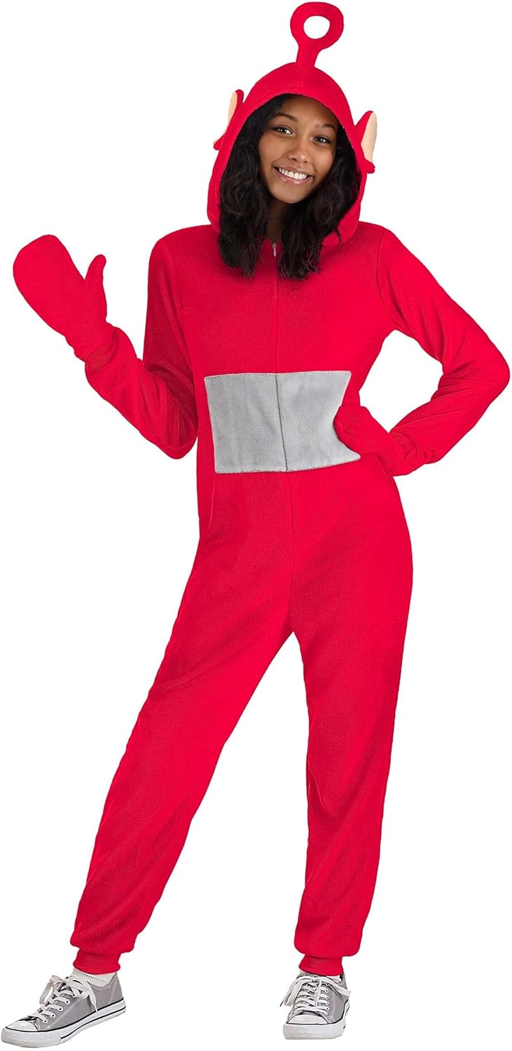 Teletubbies Po Adult Jumpsuit Costume