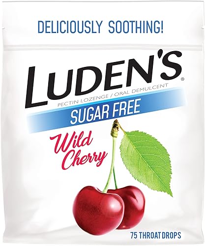 Miniatura 5 de Ludens Wild Cherry - Gotas de garganta de cereza silvestre, 90 unidades y gotas de garganta de cereza silvestre sin azúcar, paquete de 75 unidades