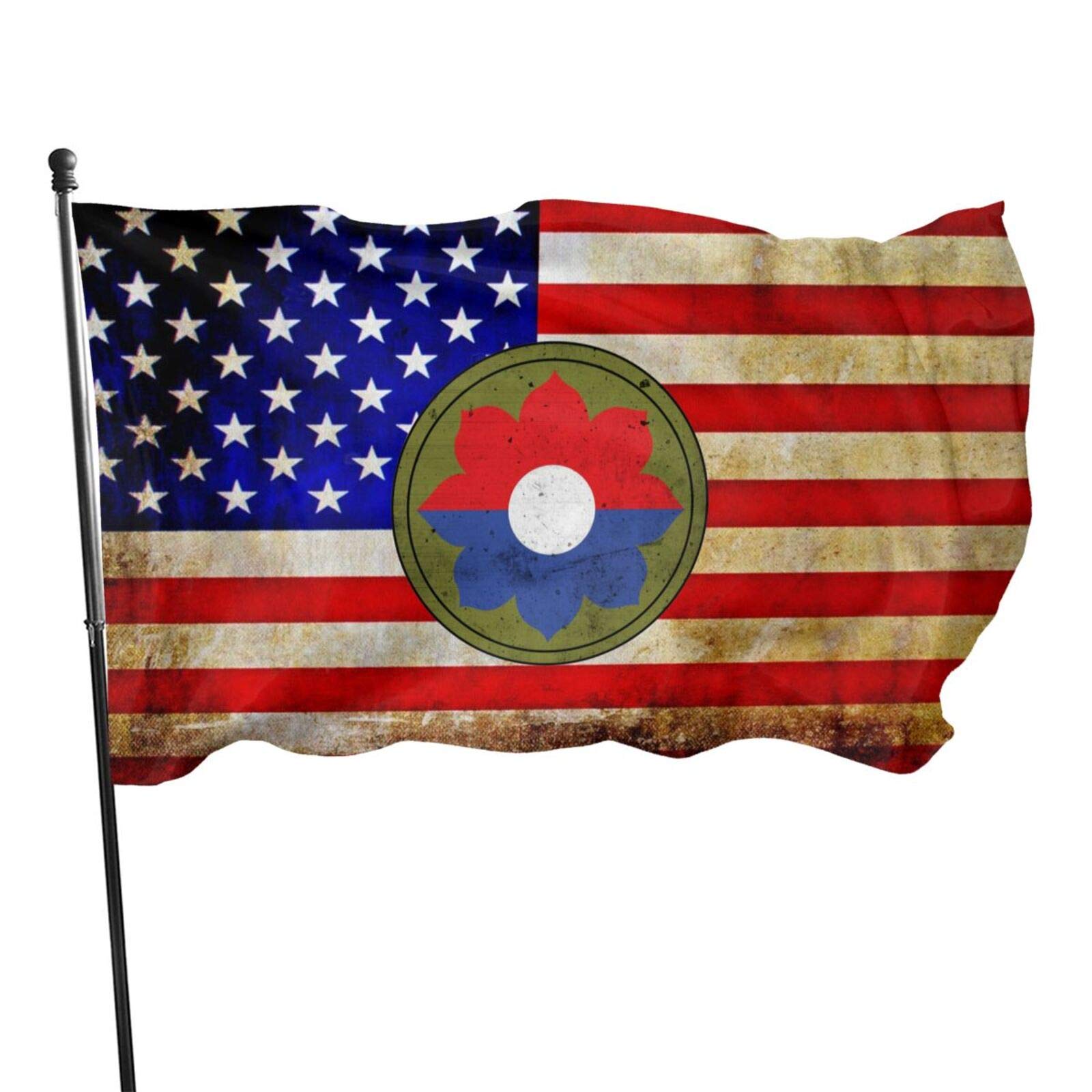 Us Army Retro 9th Infantry Division 3x5 Foot Flags Outdoor Flag 100% Single-Layer Translucent Polyester 3x5 Ft
