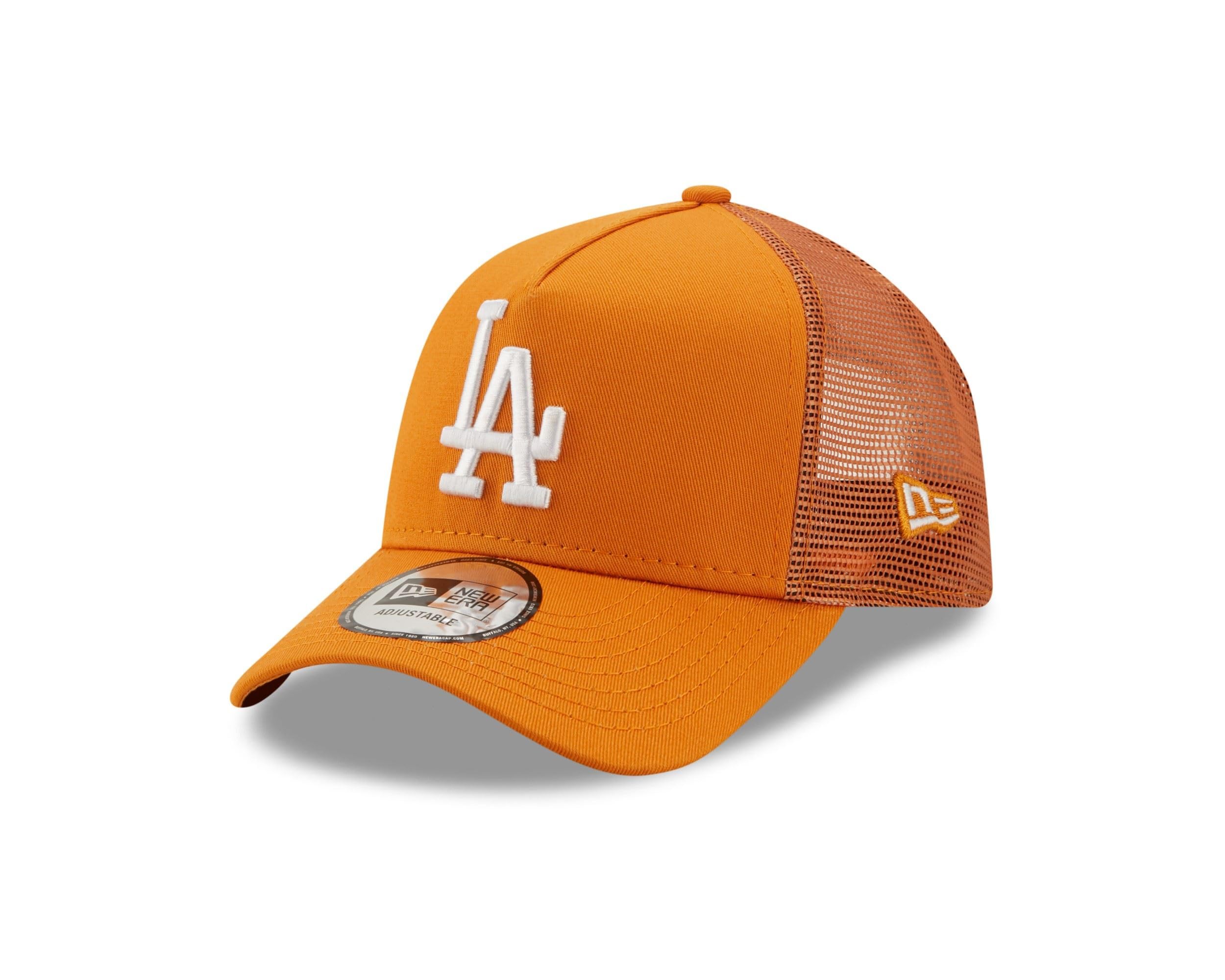 New Era Los Angeles Dodgers - MLB Baseball - Trucker Cap hat - - Snapback Team Logo - Orange