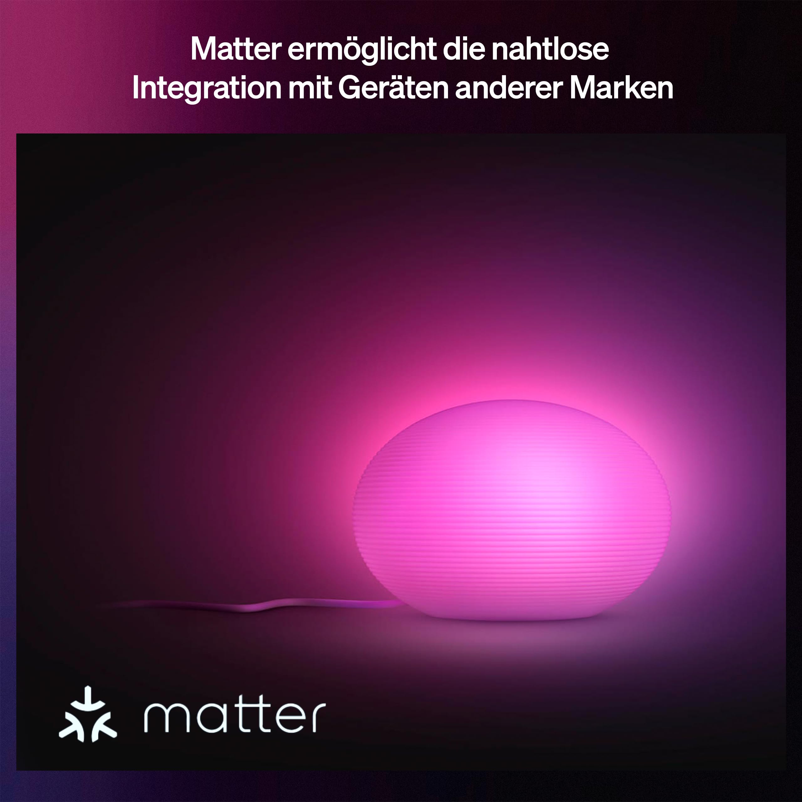 Philips Hue Flourish Tischleuchte, dimmbar, weißes und farbiges Licht, 16 Millionen Farben, über App steuerbar, kompatibel mit Amazon Alexa (Echo, Echo Dot), neue Generation
