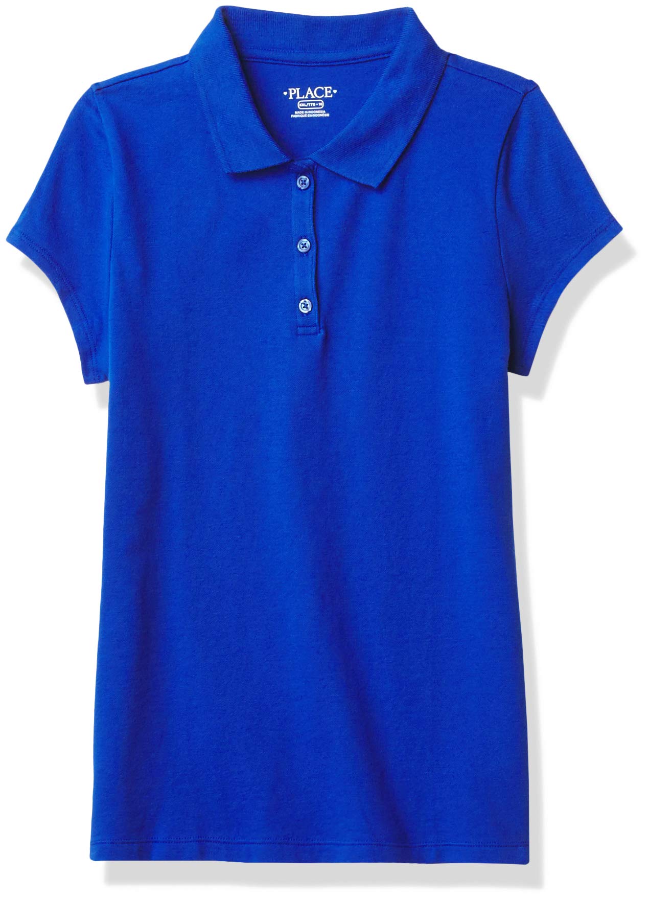 The Children's Place Girls Short Sleeve Ruffle Pique Polo